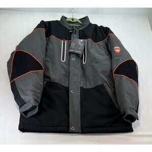RefrigiWear PolarForce 8140T Jacket Mens Large Gray Black -40°F Insulated Coat